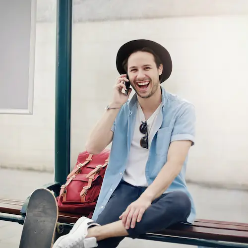 Man talking on the phone